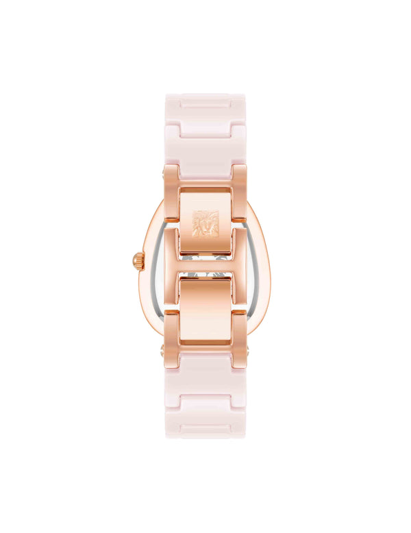 Anne Klein Estate Ceramic Bracelet Watch Rose Gold-Tone/Blush