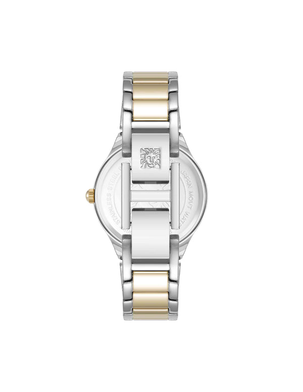 Anne Klein Everyday Cushion Metal Bracelet Watch Two-Tone