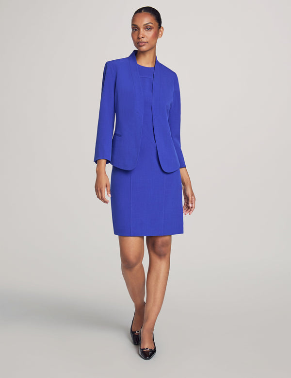 anne klein Executive Collection 2-pc Blazer and Dress Set Royal Sapphire
