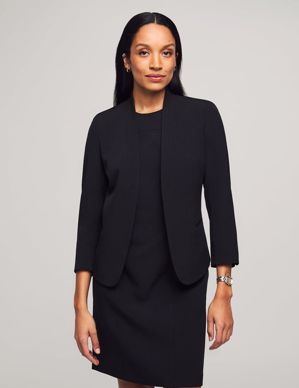 Anne Klein Executive Collection 2-Pc. Jacket And Dress Set- Sale Black