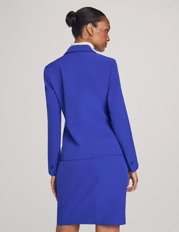 Anne Klein Executive Collection Jacket And Skirt Suit Set- Sale Royal Sapphire