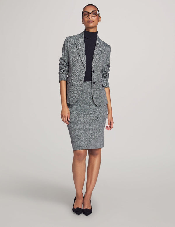 anne klein Executive Collection Two Button Blazer With Pants and Skirt Anne Black Combo