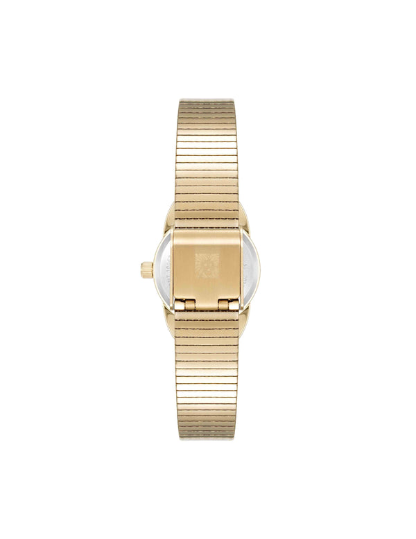 Anne Klein Faceted Crystal Lens Watch Gold-Tone/Black