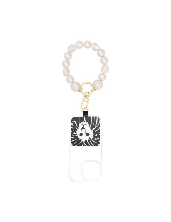 Anne Klein Faux Pearl Wrist Strap For IPhone® White/Gold-Tone