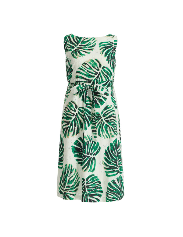 Anne Klein Floral Fit And Flare Midi Dress White Dove Multi