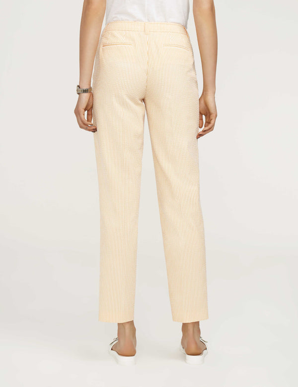 Anne Klein Fly Front Frog Pocket Pant- Sale Bright Daffodil/Bright White