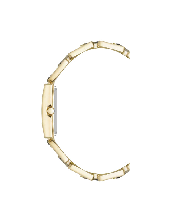 Anne Klein Gemstone Accented Bracelet Watch Pyrite/Gold-Tone