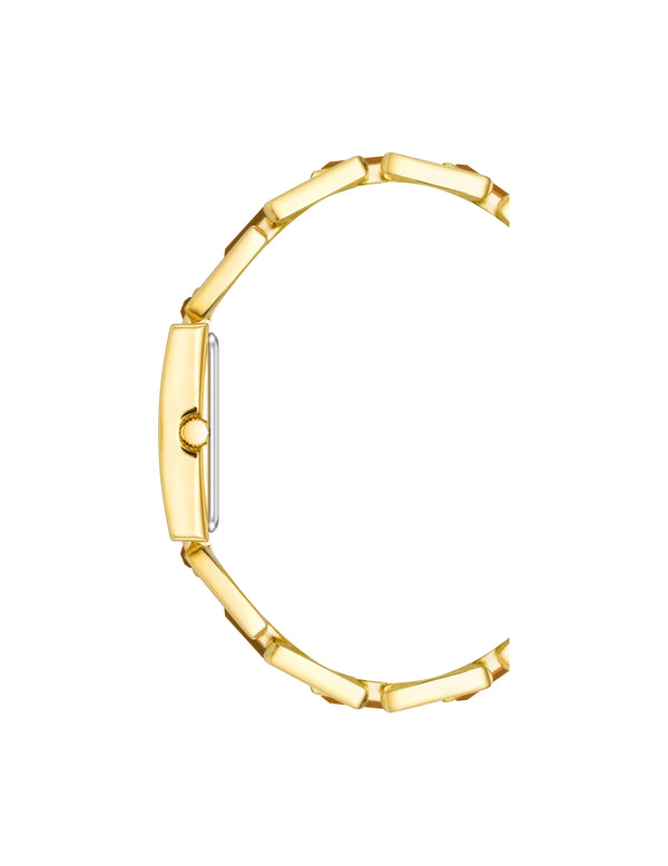 Anne Klein Gemstone Accented Bracelet Watch Tiger's Eye/Gold