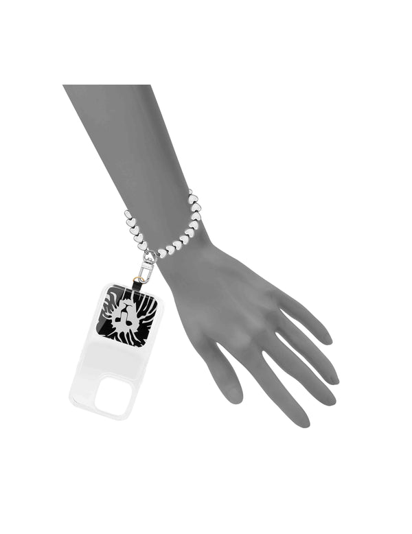 Anne Klein Heart Link Wrist Strap For IPhone® Silver-Tone