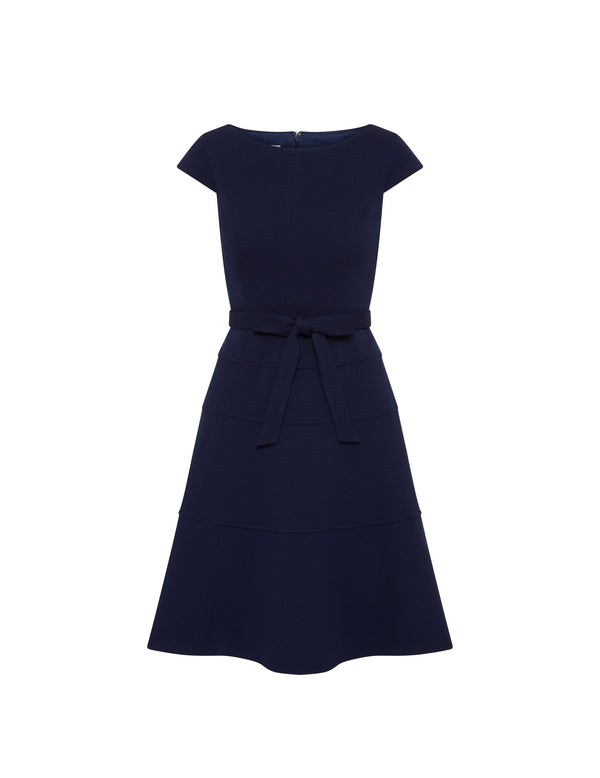 anne klein Heritage Dress With Self Belt- Sale Distant Mountain