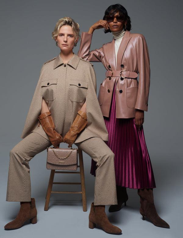 anne klein High Rise Pull On Boot Leg Pants- Sale Vicuna/ Anne White