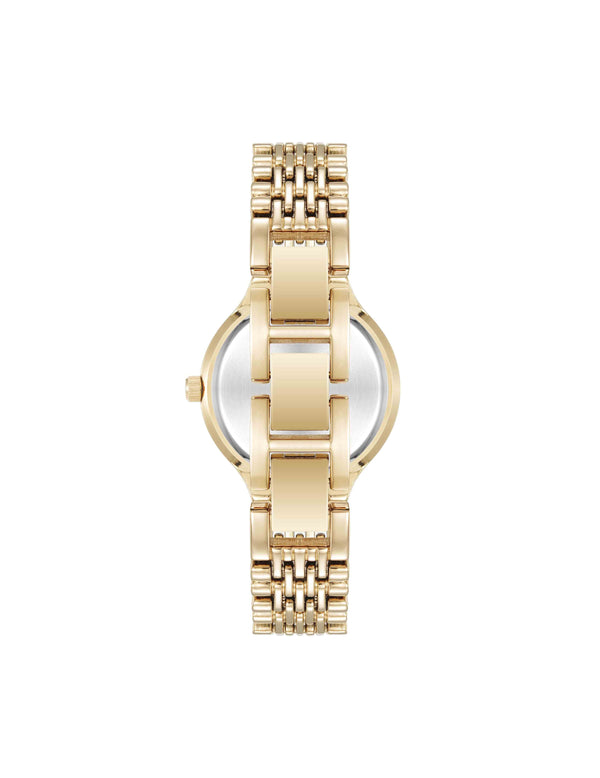 Anne Klein Iconic Round Roman Numeral Bezel Watch Gold-Tone