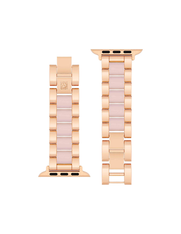 Anne Klein Iridescent Resin Bracelet Band For Apple Watch® Rose Gold-Tone/Iridescent