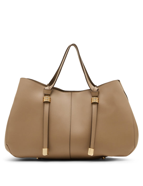 Anne Klein Large Tote With Convertible Strap Truffle