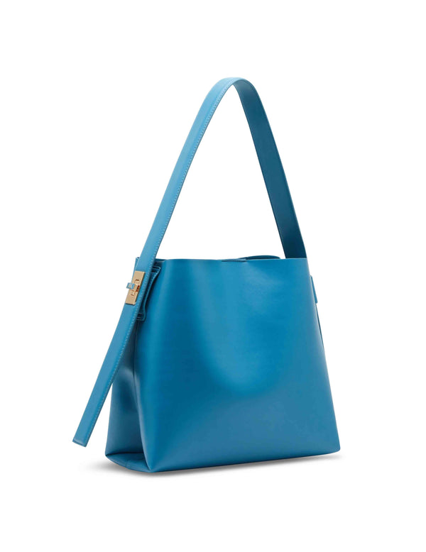 Anne Klein Medium Bucket Hobo With Ak Enamel Turn Lock