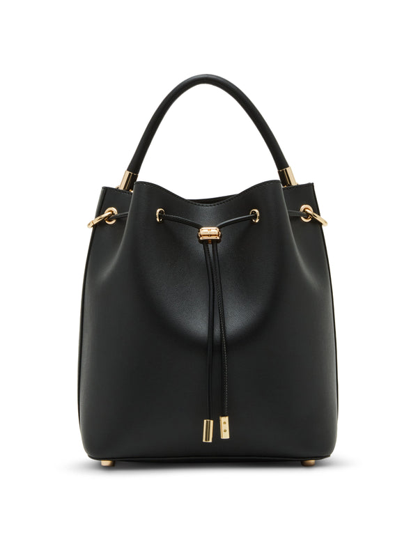 Anne Klein Medium Bucket With Convertible Strap Black