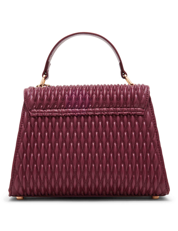 Anne Klein Medium Ruched Flap Top Handle With Convertible Strap