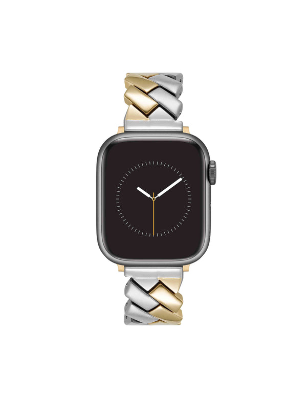 Anne Klein Metal Zig-Zag Bracelet Band For Apple Watch® Gold-Tone