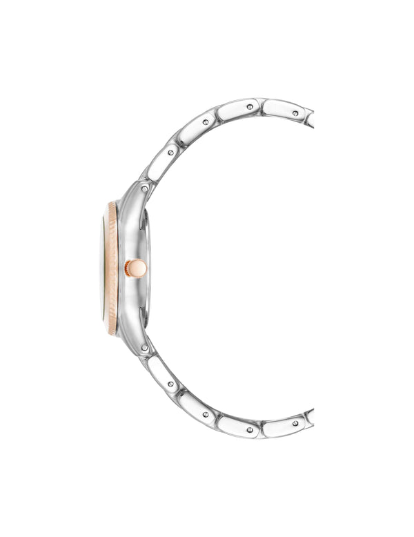 Anne Klein Minimalist Contemporary Watch Brown/Silver-Tone/Rose Gold-Tone