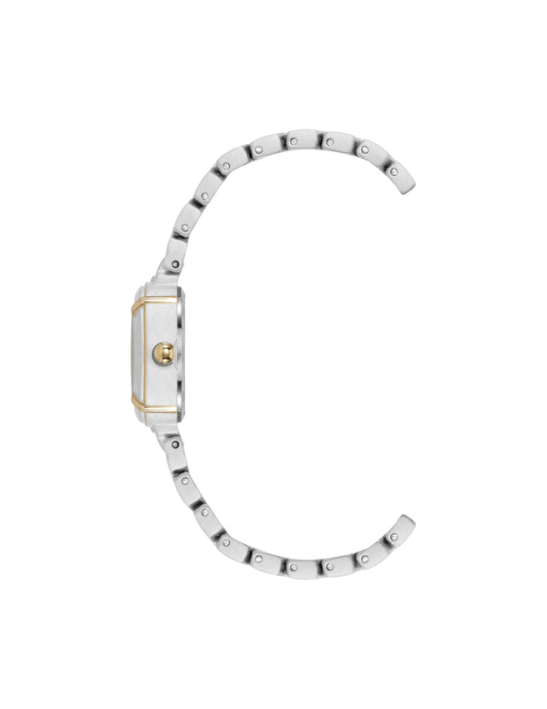 Anne Klein Modern Easy To Read Dial Bracelet Watch Set Silver-Tone/Gold-Tone