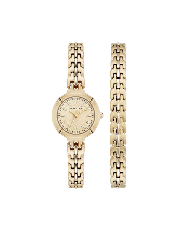 anne klein Modern Easy To Read Dial Bracelet Watch Set