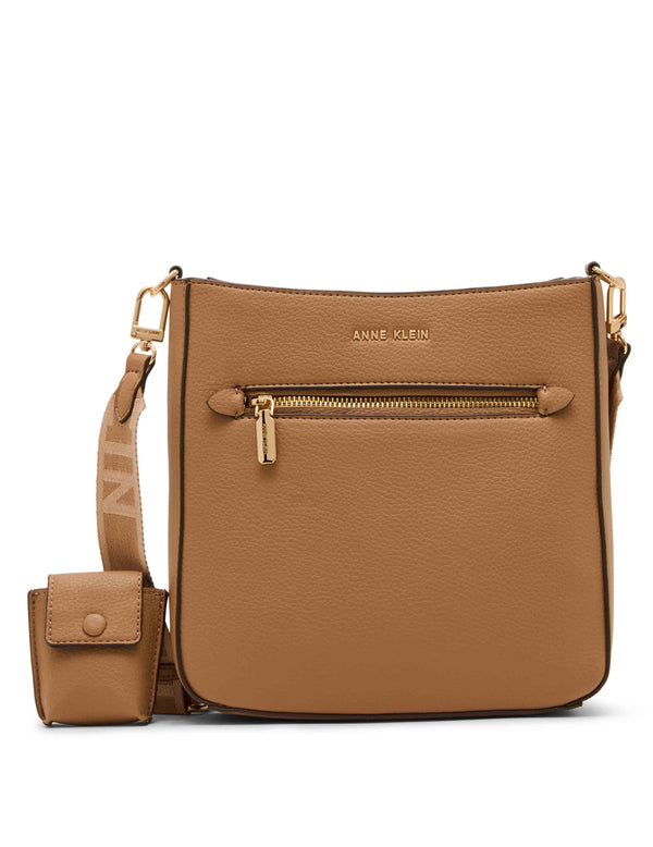 anne klein North South Crossbody With 2 Detachable Straps Web & Standard