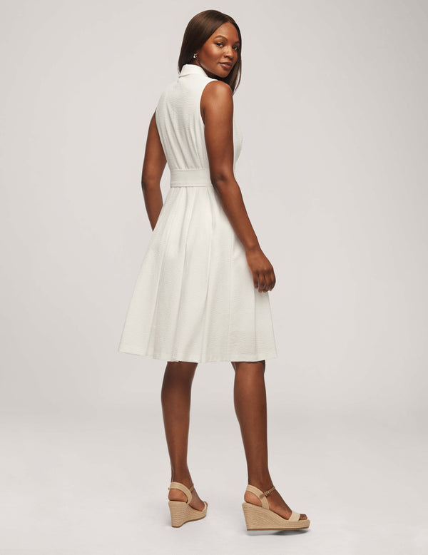 Anne Klein Notch Collar Wrap With Full Skirt- Sale Bright White