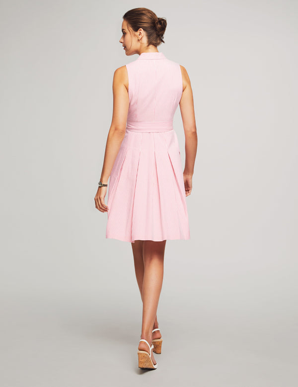 Anne Klein Notch Collar Wrap With Full Skirt- Sale Camellia/Bright White