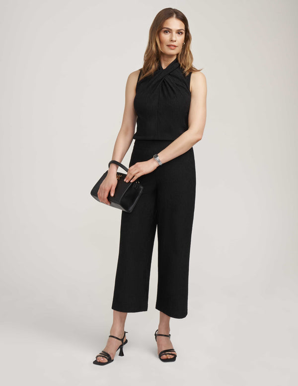 Anne Klein Novelty SL High Twist Neck- Sale Anne Black