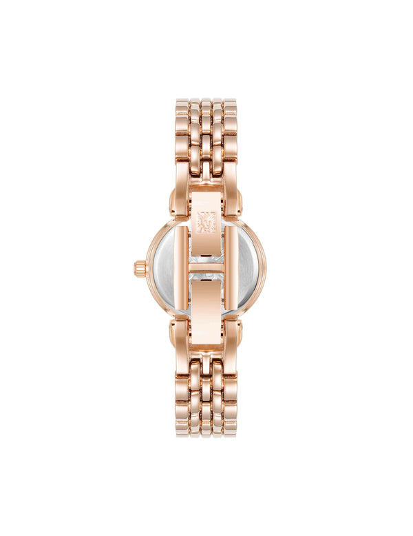 Anne Klein Numbered Dial Bracelet Watch Rose Gold-Tone