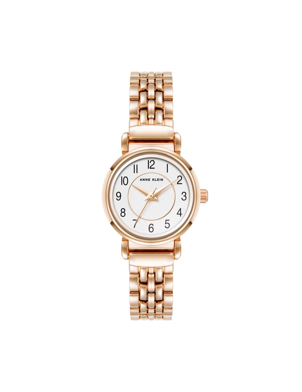 anne klein Numbered Dial Bracelet Watch Rose Gold-Tone