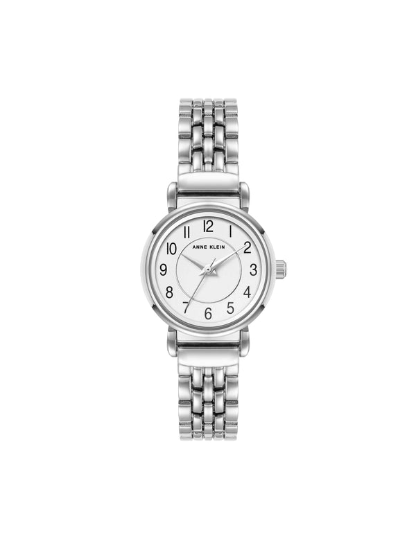 anne klein Numbered Dial Bracelet Watch Silver-Tone
