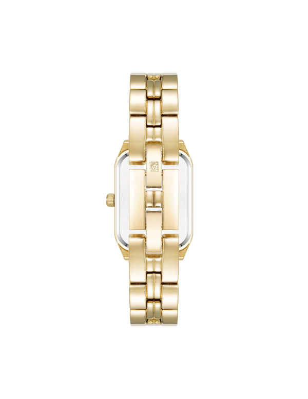 Anne Klein Octagonal Shaped Metal Bracelet Watch Abalone/Two-Tone