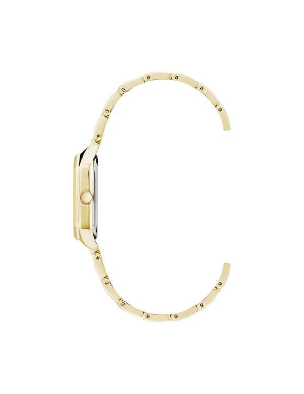 Anne Klein Octagonal Shaped Metal Bracelet Watch Gold-Tone/Abalone