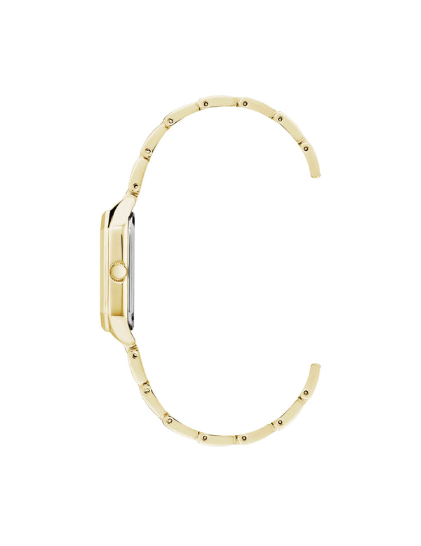 Anne Klein Octagonal Shaped Metal Bracelet Watch Gold-Tone/Mother Of Pearl