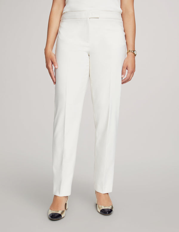 anne klein Petite Anne Contour Stretch Bowie Pant- Sale Anne White