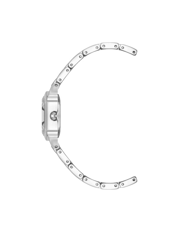 Anne Klein Petite Hexagonal Bracelet Watch Silver-Tone