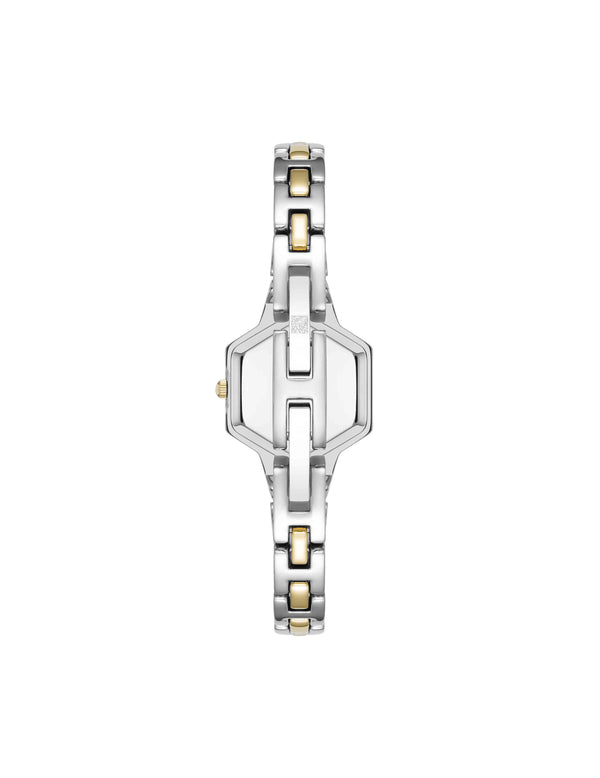 Anne Klein Petite Hexagonal Bracelet Watch Silver-Tone/Gold-Tone