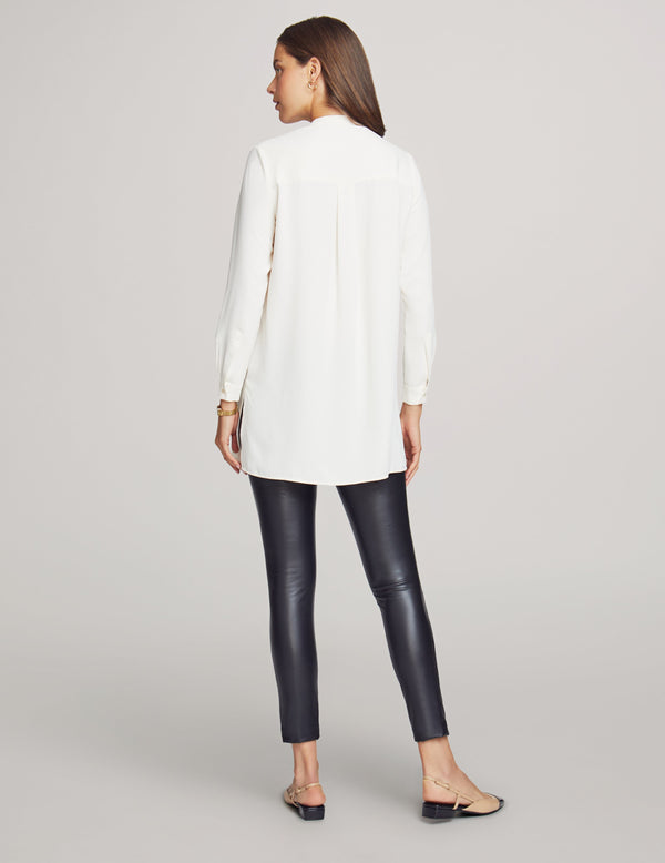 Anne Klein Petite Long Length Tunic- Sale Anne White