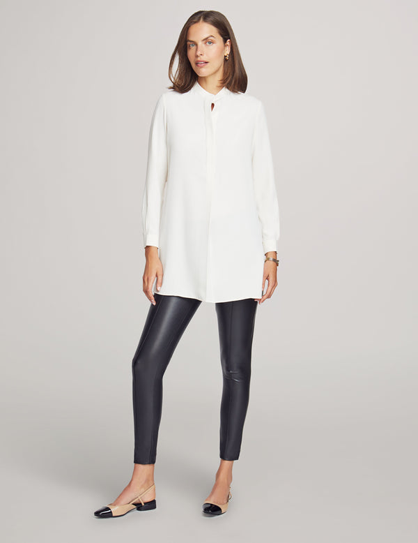 anne klein Petite Long Length Tunic- Sale Anne White