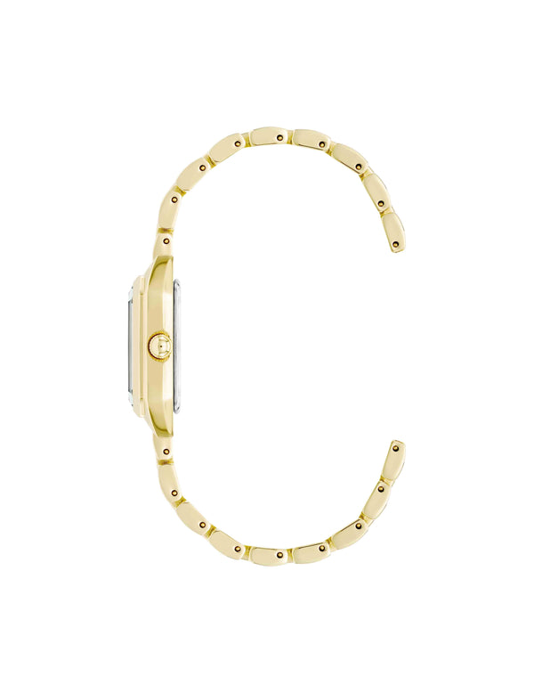 Anne Klein Petite Octagonal Shaped Metal Bracelet Watch Gold-Tone