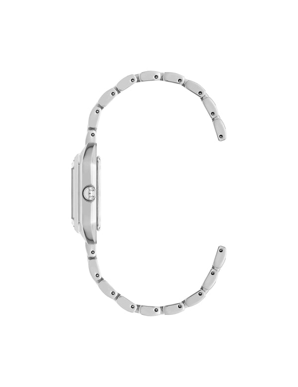 Anne Klein Petite Octagonal Shaped Metal Bracelet Watch Silver-Tone