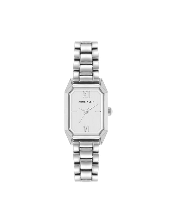 anne klein Petite Octagonal Shaped Metal Bracelet Watch Silver-Tone