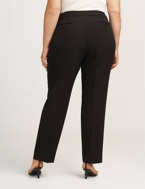 Anne Klein Plus Size Contour Stretch Bowie Pant- Sale Anne Black