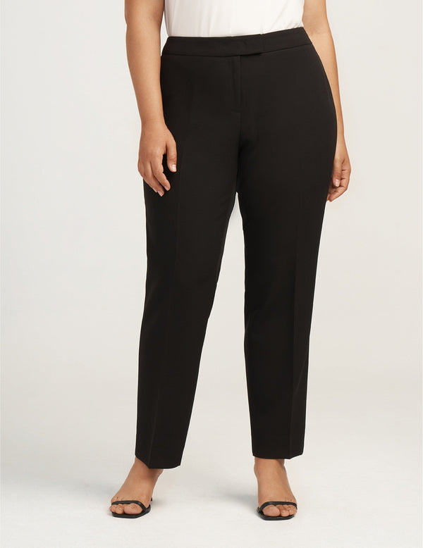 anne klein Plus Size Contour Stretch Bowie Pant- Sale Anne Black