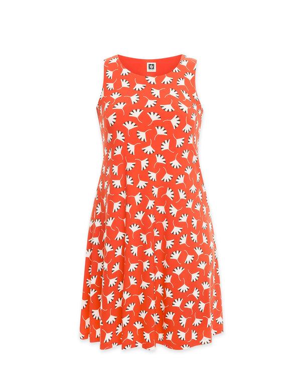 anne klein Plus Size Fit and Flare Dress- Sale Poppy/Anne White Combo