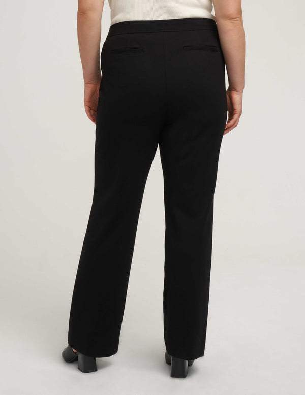 Anne Klein Plus Size Fly Front Bootleg Pant Anne Black