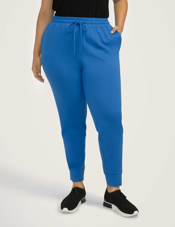 Anne Klein Plus Size Pull On D-String Jogger- Sale Dark Azure