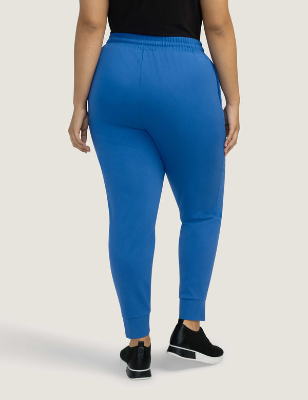 Anne Klein Plus Size Pull On D-String Jogger- Sale Dark Azure