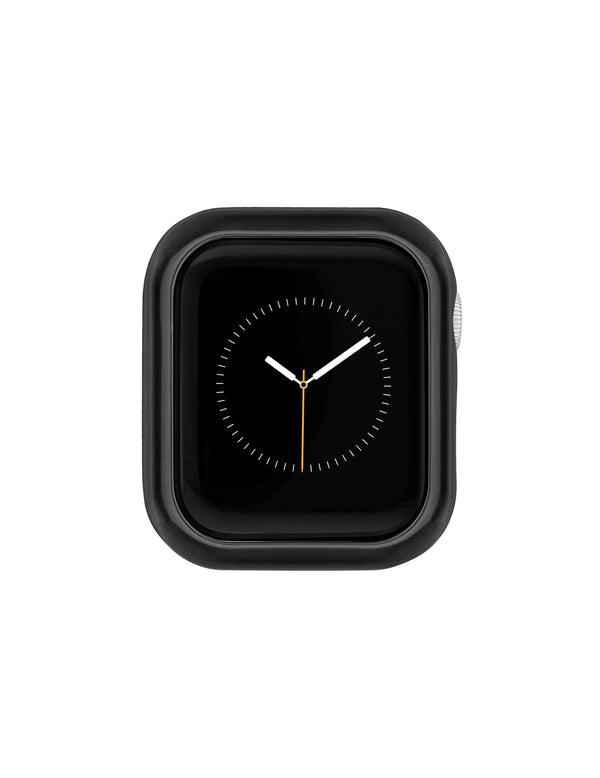 anne klein Polished Metal Bumper for Apple Watch® Black